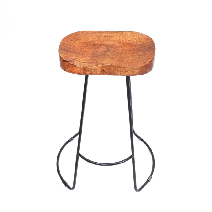 Saddle Seat Bar Stool (Set of 2)