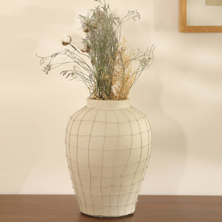 Terracotta Vase with Wireframe (Small)