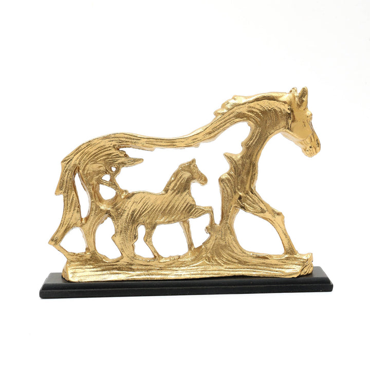 Decorative Horse Sculpture-Animal Figurine - 11"x1.25"x7.75"