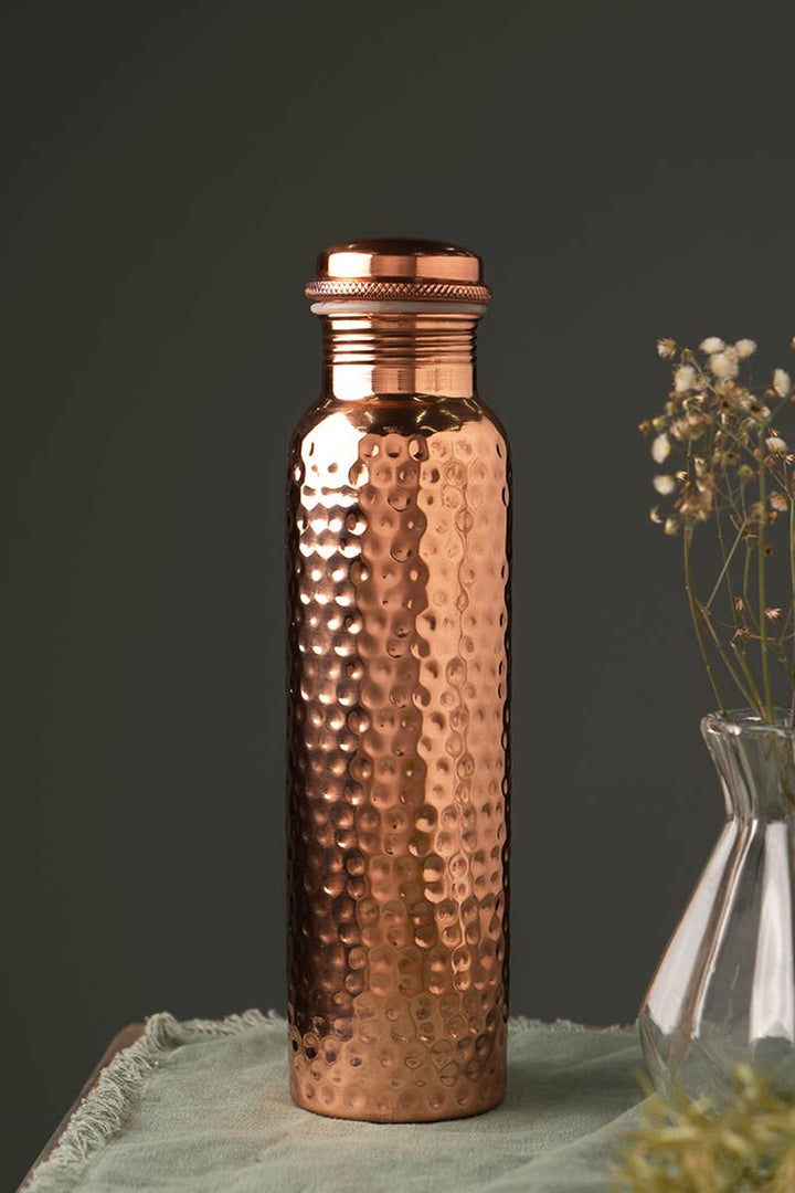 COPPER WATER BOTTLES (HAMMER)