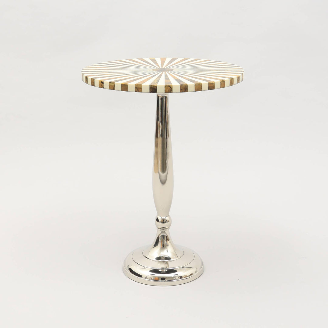 Decorative & Modern Resin Side Table-15"x15"x21"