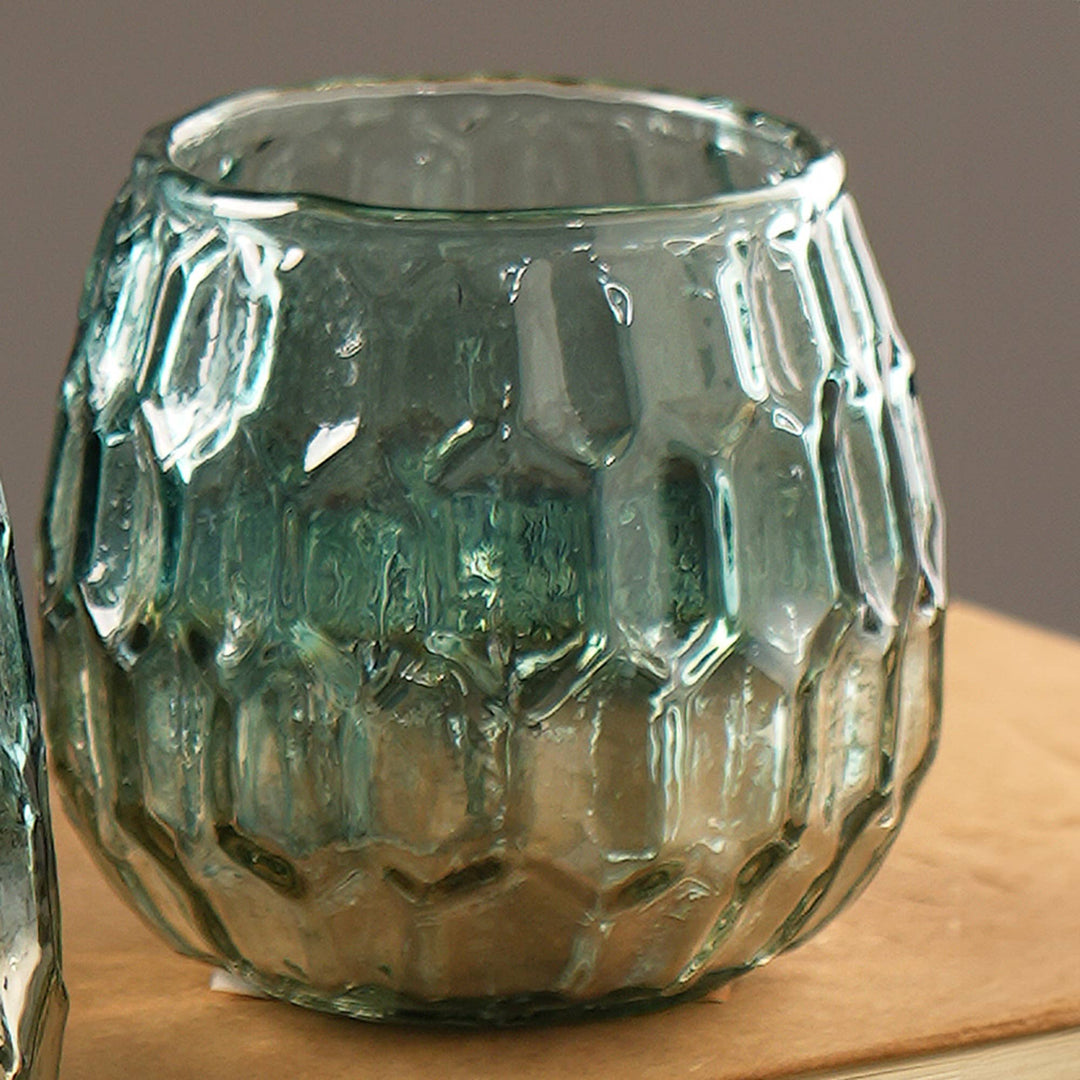 Hexagon Embossed Half Mercury Votive