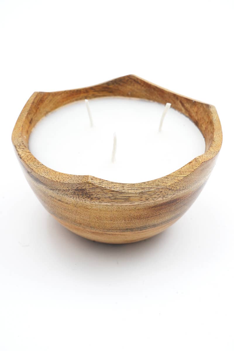 8oz Wooden Scented Candle Set