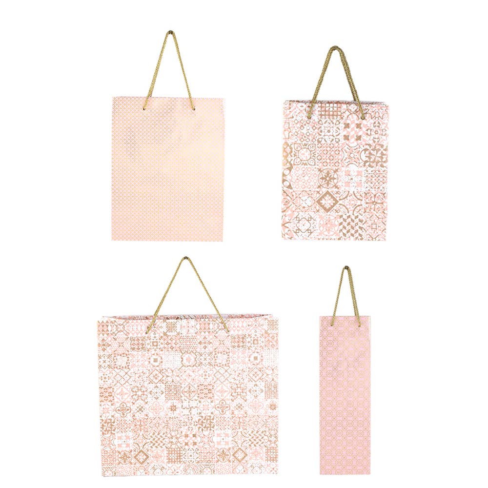 Pink Glam Paper Bags - Set of 7