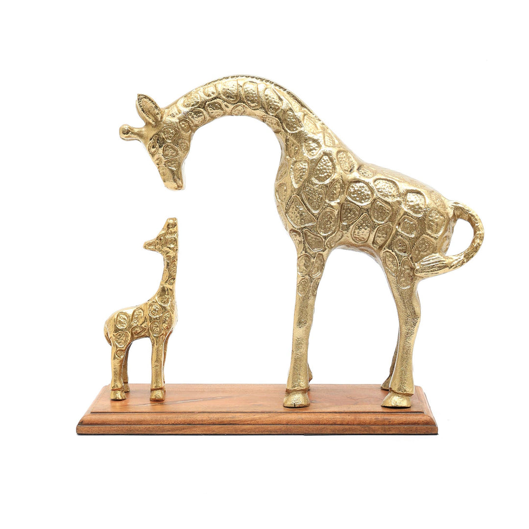 Decorative Giraffe Sculpture-Animal Figurine - 11"x4.5"x11"