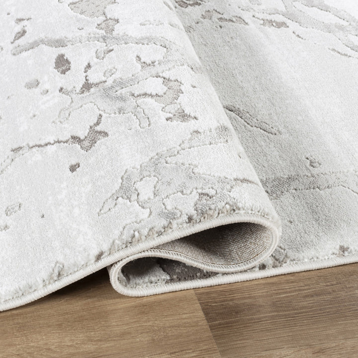 Troy Marble Abstract Area Rug | Modern Polyester Indoor Rug | Distressed Stone Pattern