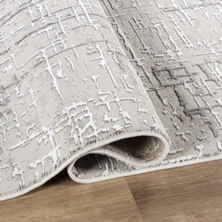 Troy Modern Abstract Area Rug | Soft Polyester Indoor Rug for Living Room, Bedroom, Dining Room & Office