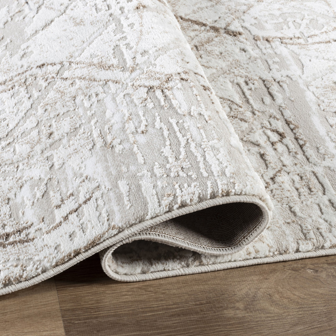 Troy Abstract Trellis Area Rug  | Soft Polyester Rug | Modern Geometric Lattice Design Indoor Carpet for Living Room, Bedroom & Dining Room