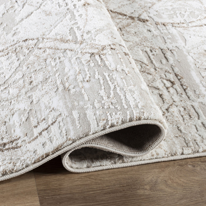 Troy Abstract Trellis Area Rug  | Soft Polyester Rug | Modern Geometric Lattice Design Indoor Carpet for Living Room, Bedroom & Dining Room