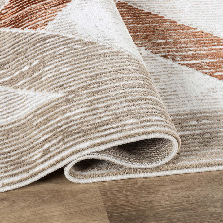 Troy Modern Geometric Area Rug | Soft Polyester  Indoor Rug for Living Room, Bedroom, Dining Room & Office | Contemporary Diamond Pattern