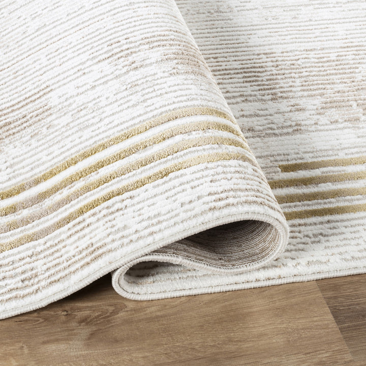 Troy Modern Border Area Rug | Soft Polyester Rug with Contemporary Frame Design | Indoor Rug for Living Room, Bedroom & Dining Room
