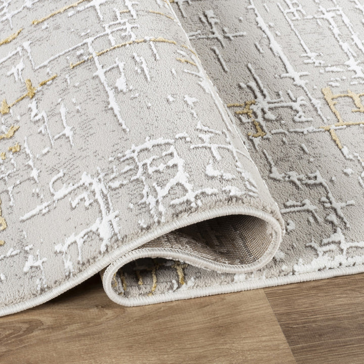 Troy Modern Abstract Area Rug | Soft Polyester Indoor Rug for Living Room, Bedroom, Dining Room & Office
