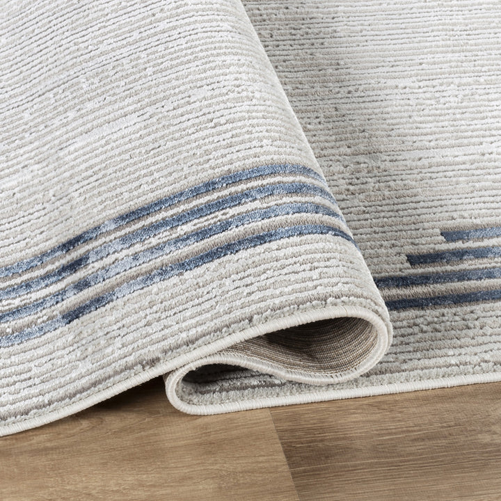 Troy Modern Border Area Rug | Soft Polyester Rug with Contemporary Frame Design | Indoor Rug for Living Room, Bedroom & Dining Room