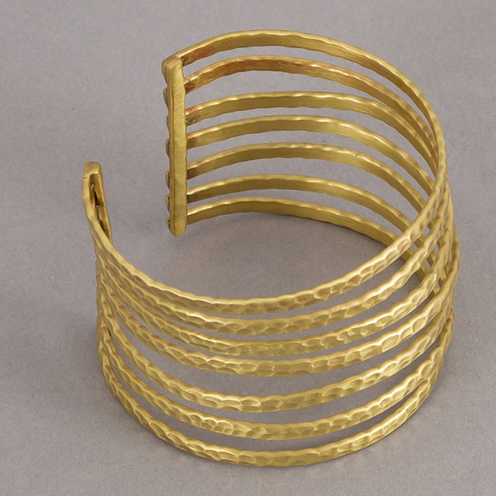 Ancient Hammered Big Bangle / Brass / 2.5 X 2.5 Inches (L X W) / Moq - 4 Pcs