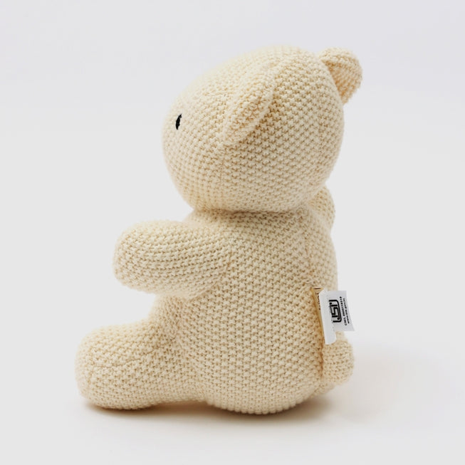 Cotton Knitted Stuffed Baby Toy-Bubu (Ivory)