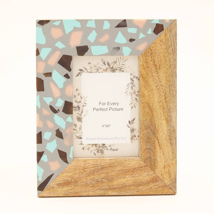 Wood Resin Craving Photo Frame