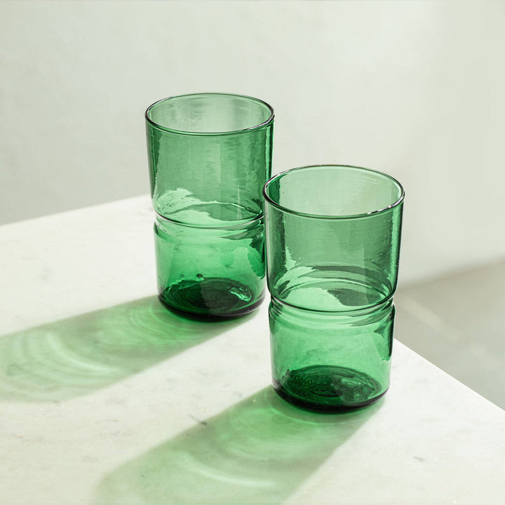 Glass Tumbler Set Of 2 (Tall) - Midori Jove