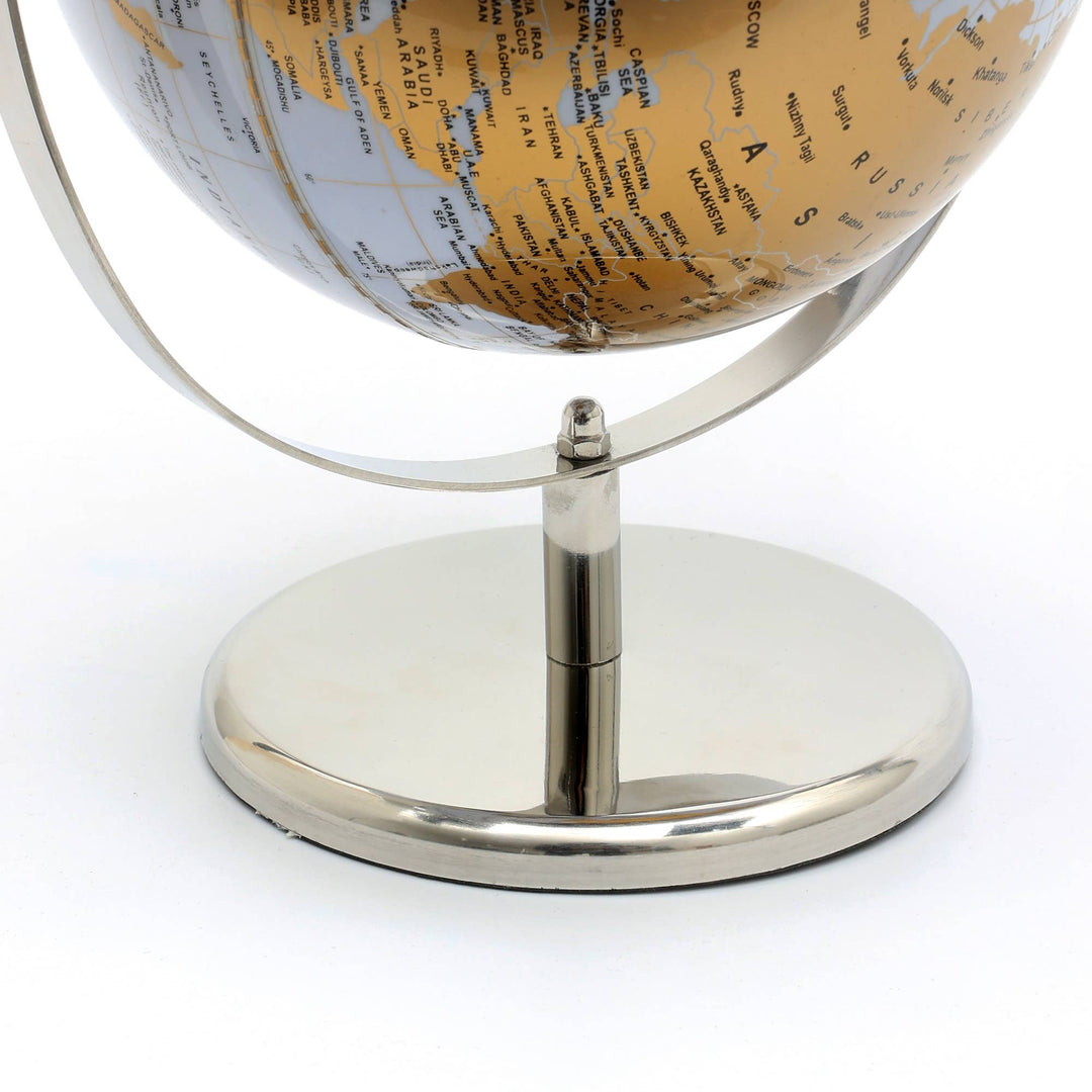 Tabletop Decorative Globe on Aluminum Base-12"(H)