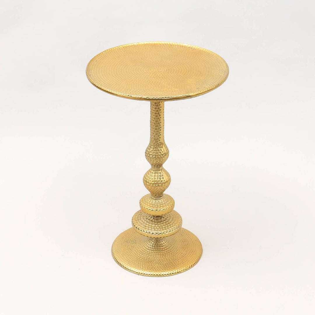 Decorative Aluminum Accent Side Table - 16"X16"X24"