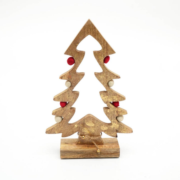 Wooden Tabletop Christmas Fir Tree