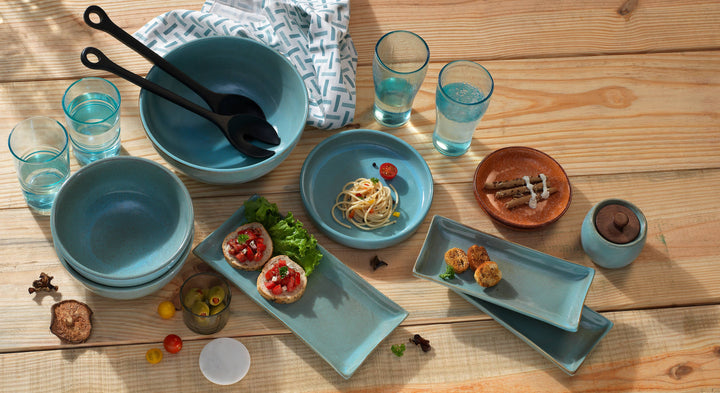 Aqua Rustic Ceramic Side Plate