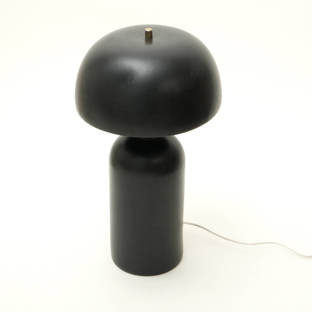 Handcrafted Decorative Black Ceramic Table Lamp-13"x13"x24.5"