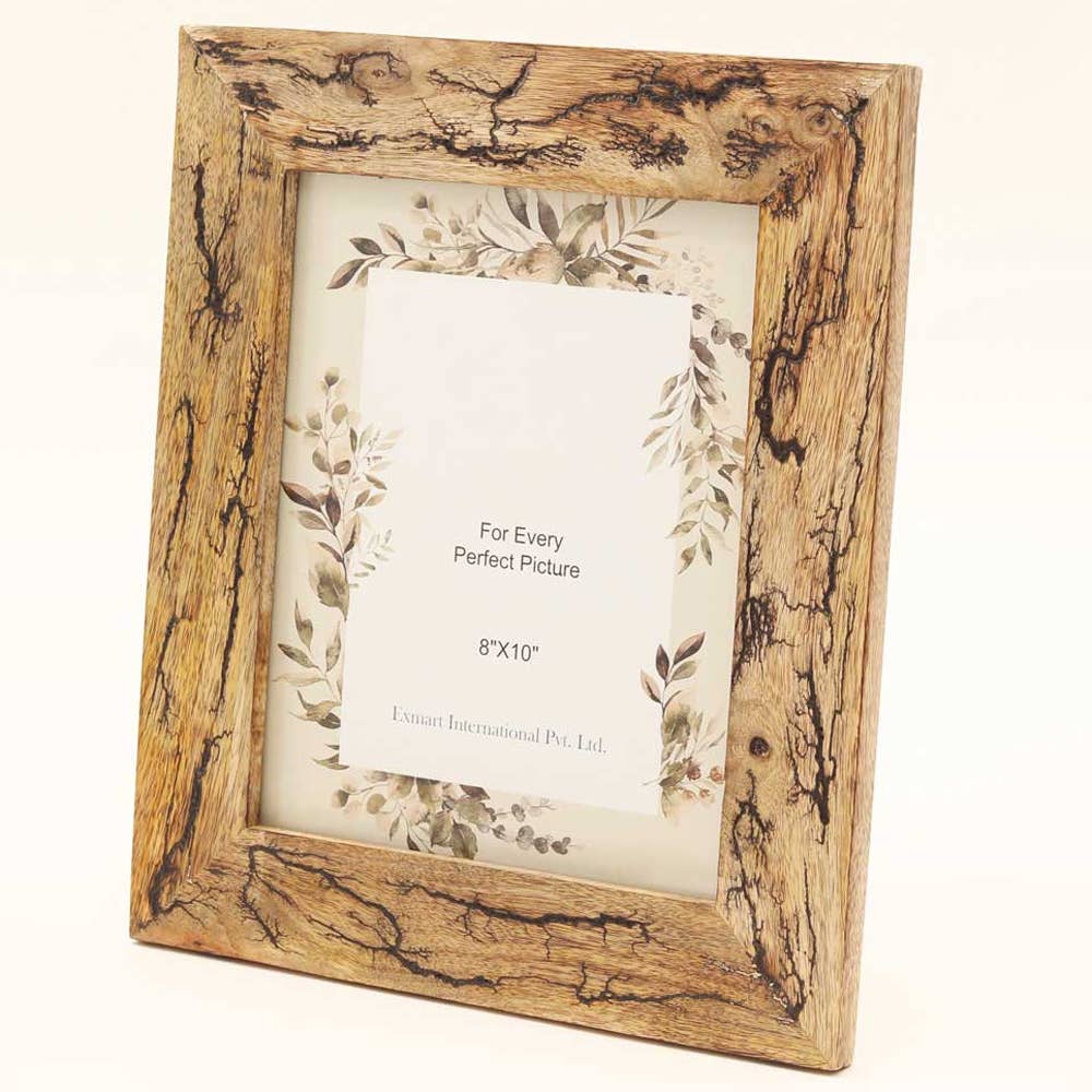 Carving Photo Frame 8'' x 10'' - Natural Wood