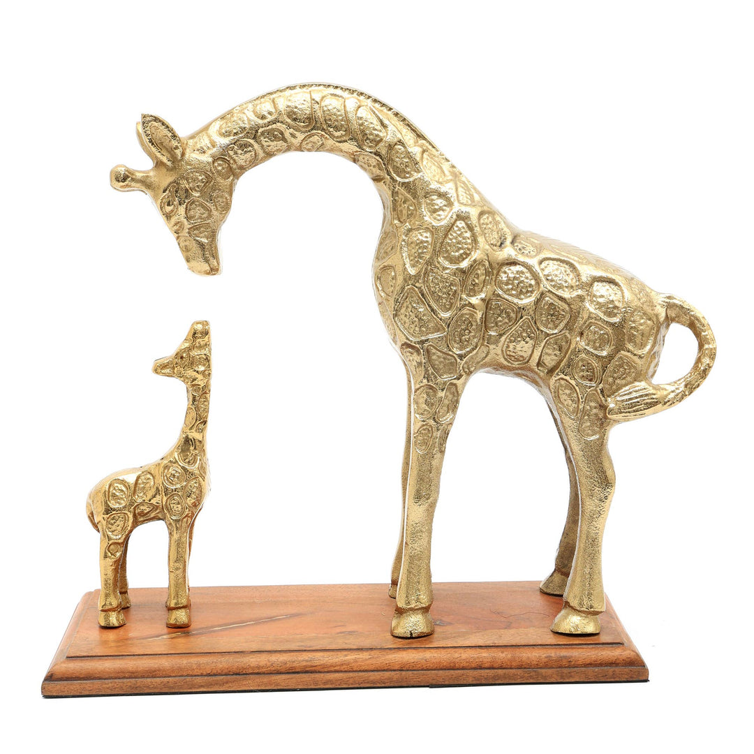 Decorative Giraffe Sculpture-Animal Figurine - 11"x4.5"x11"