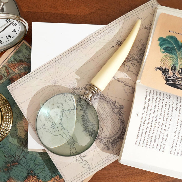 Magnifying Glass With Ivory Resin Handle