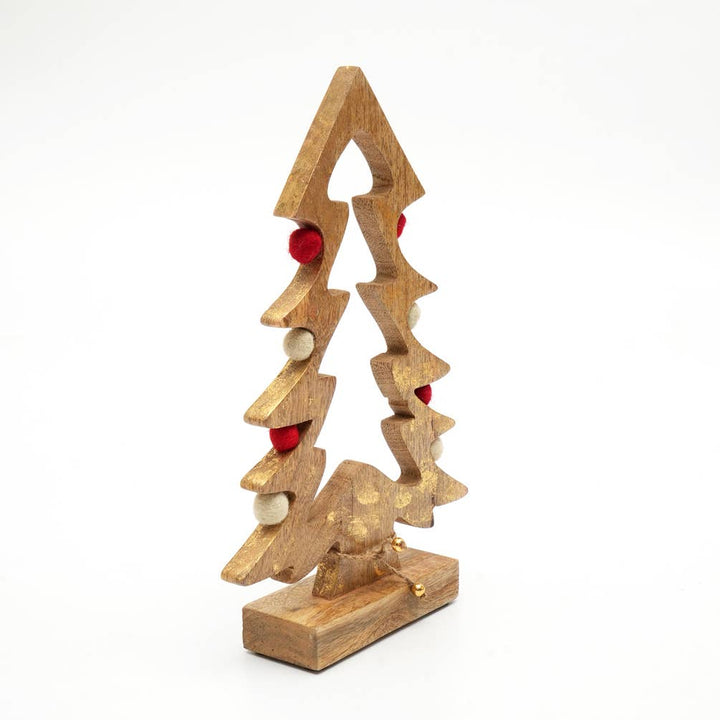 Wooden Tabletop Christmas Fir Tree