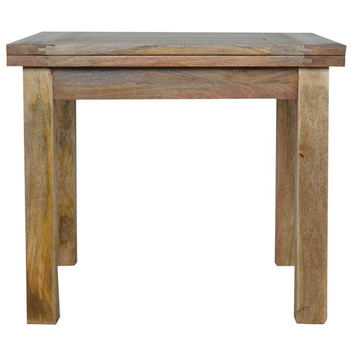 Solid Wood Extendable Butterfly Dining Table, Light Brown