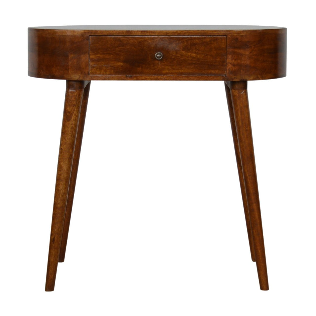 Solid Wood Albion Console, 1 Drawer, Chestnut, Brown