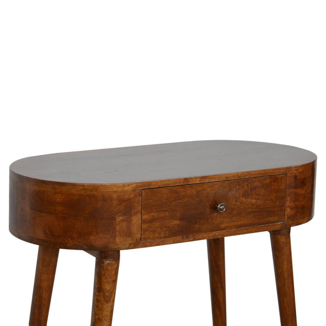 Solid Wood Albion Console, 1 Drawer, Chestnut, Brown