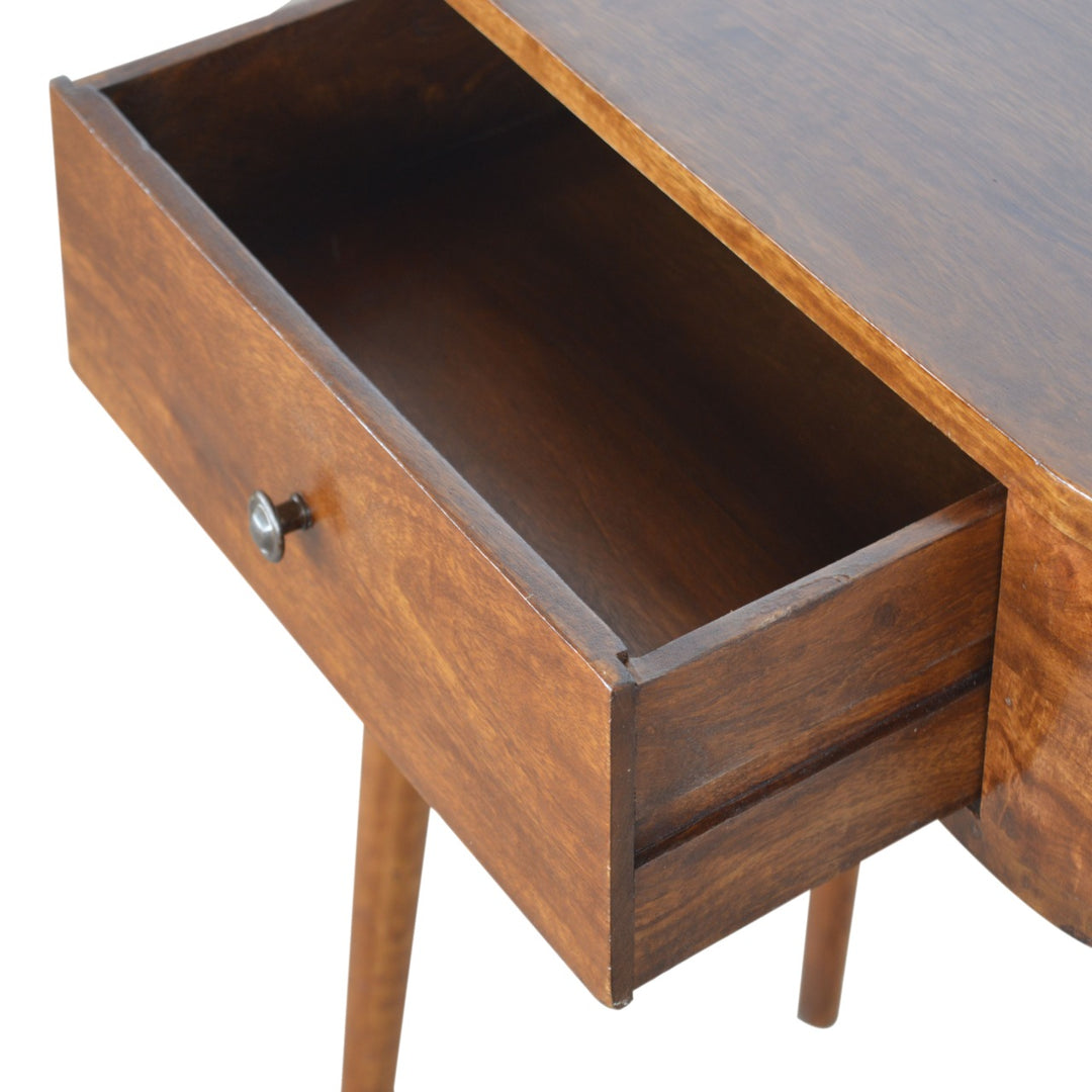 Solid Wood Albion Console, 1 Drawer, Chestnut, Brown