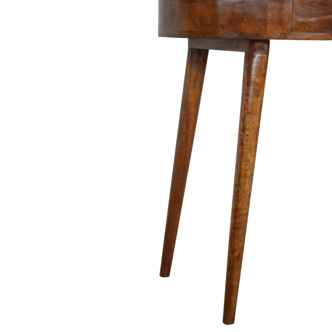 Solid Wood Albion Console, 1 Drawer, Chestnut, Brown